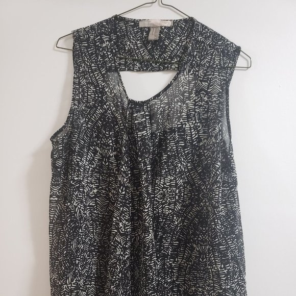 Black and white M top, sheer - Picture 1 of 5